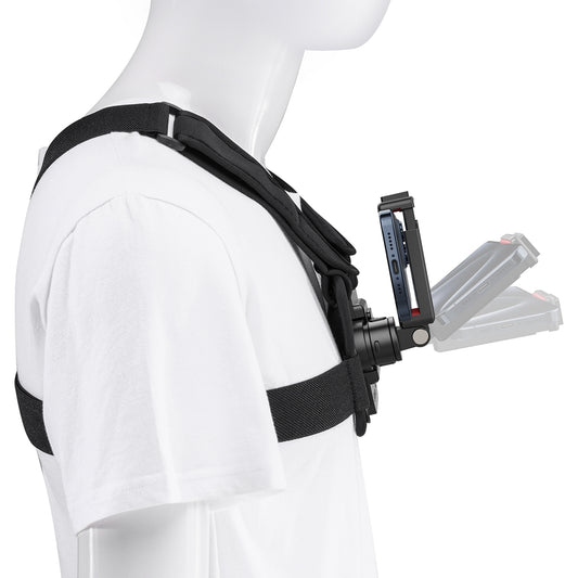 Ulanzi Go-Quick II Chest Mount voor action cam en smartphone - GoPro Mounts