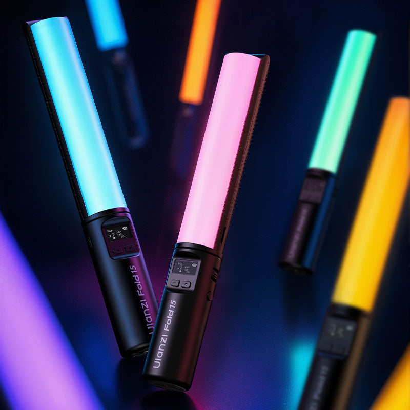 Ulanzi FOLD15 Faltbare 15W RGB-Röhrenleuchte – Schwarz