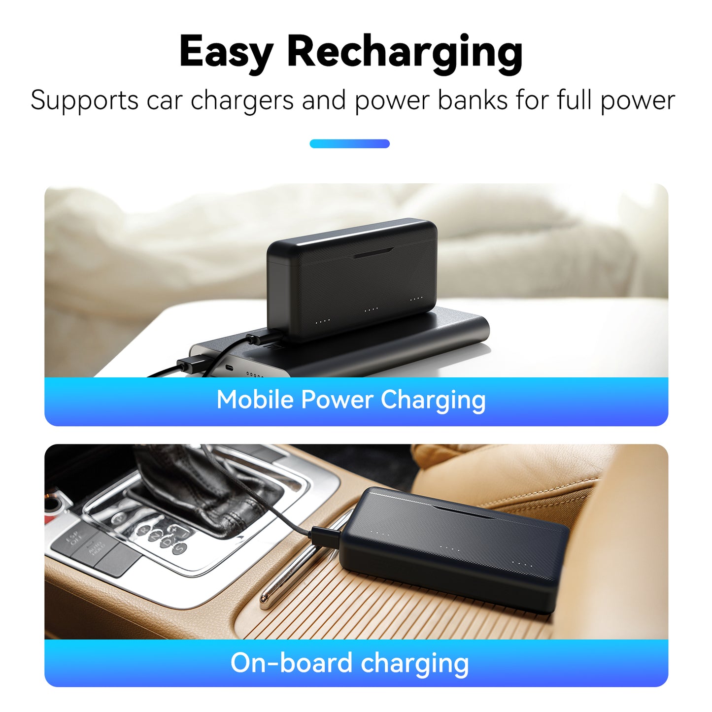 Telesin Pocket-Ladebox für DJI Osmo Action 5/4/3 (3 Steckplätze)