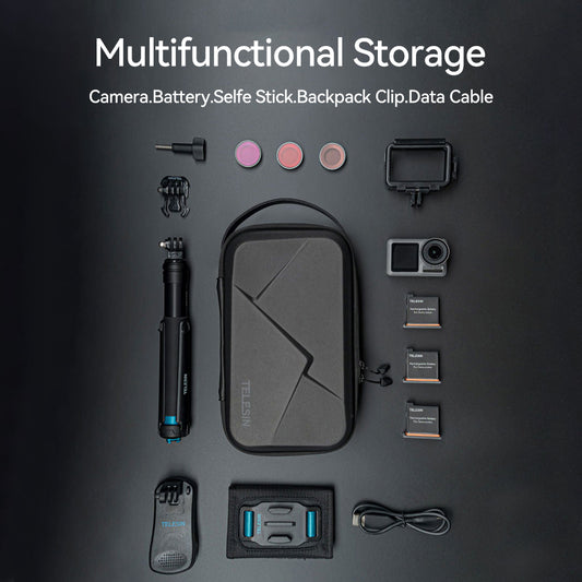 Telesin Opbergcase verstelbaar voor GoPro/camera/accessoires - GoPro Cases & behuizingen