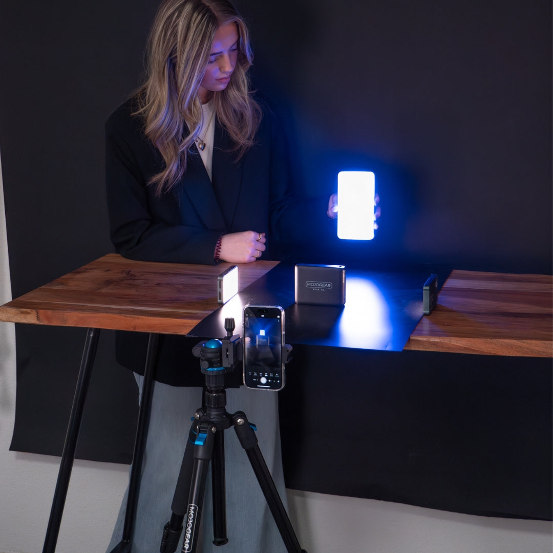 MOJOGEAR Swift Fotostativ 175 cm mit Einbeinstativ für Kamera und Smartphone