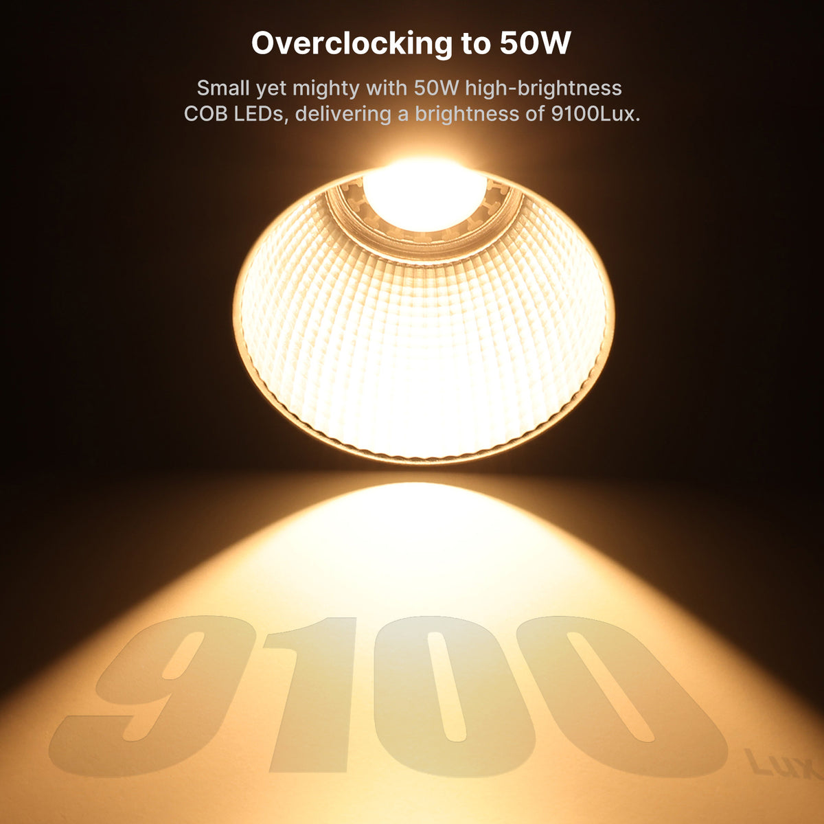 Ulanzi 40WRGB COB-Lampe RGB mit eingebautem Akku