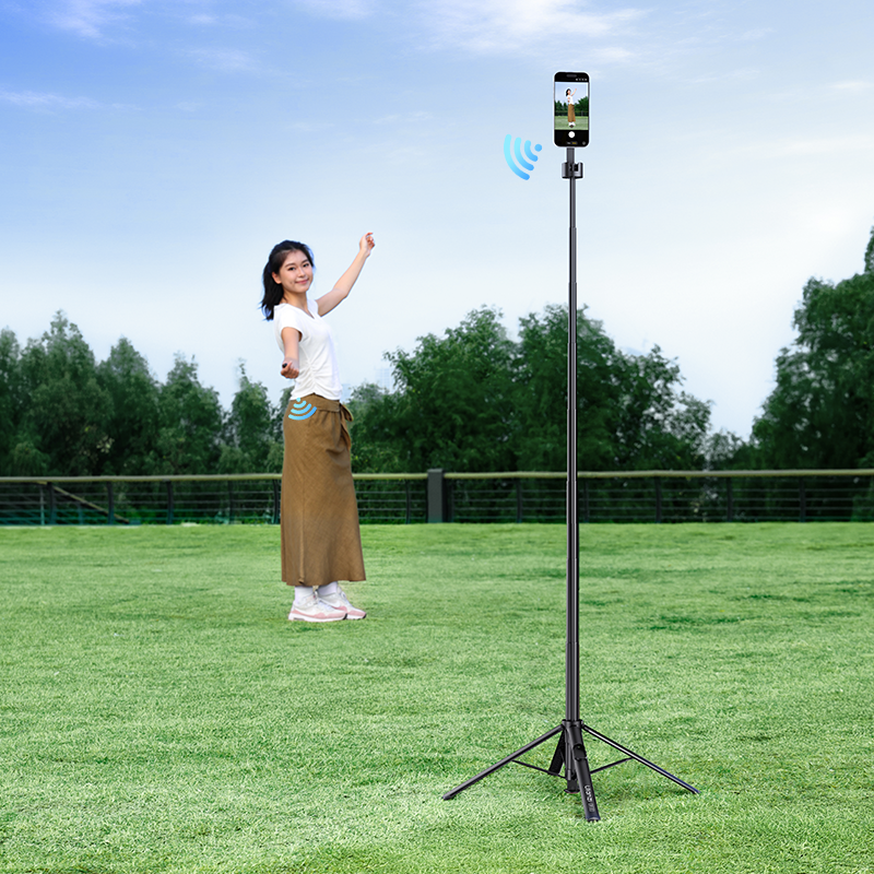 Ulanzi SK-21 Selfie Stick Statief 180 cm met MagSafe, Bluetooth remote & Auto-open - Statieven en toebehoren