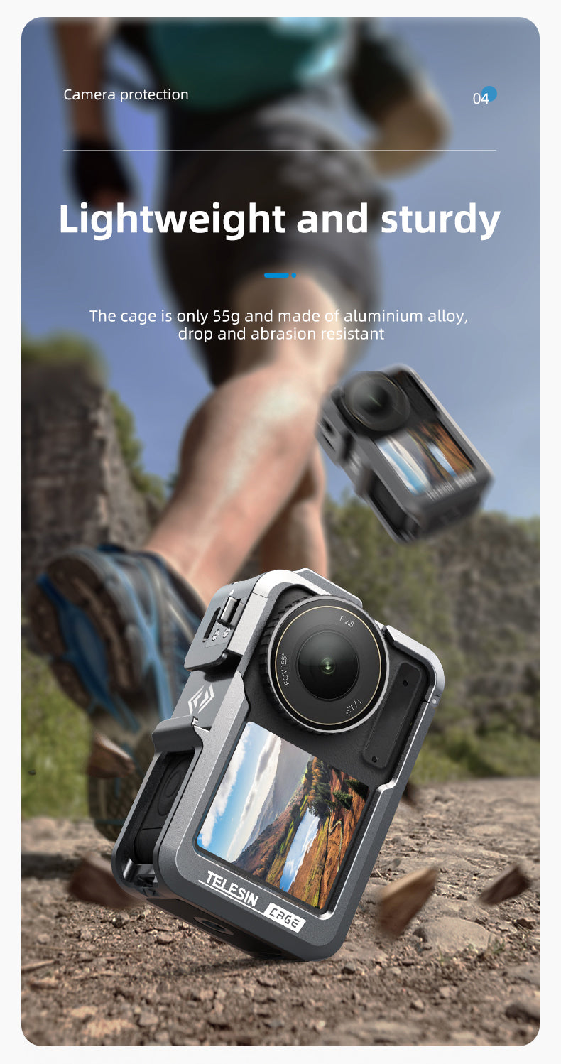 Telesin Metallkäfig für DJI Osmo Action 3/4