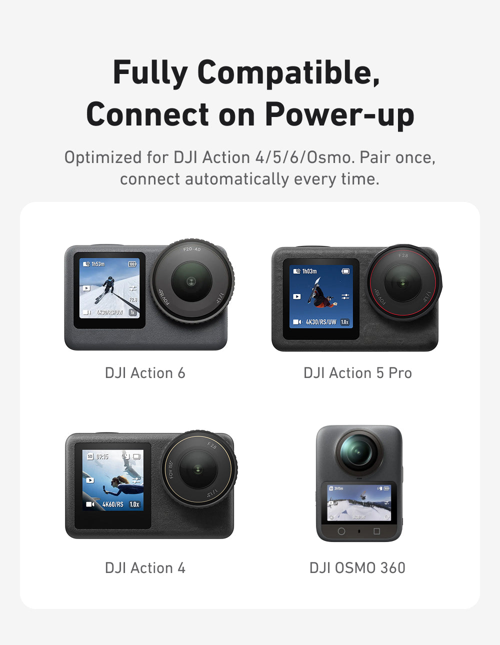 Telesin T13 Bluetooth-Fernbedienung für DJD Osmo Action – Wasserdicht