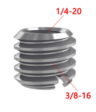 MOJOGEAR P07 schroefadapter 1/4 inch naar 3/8 inch - Statiefaccessoires