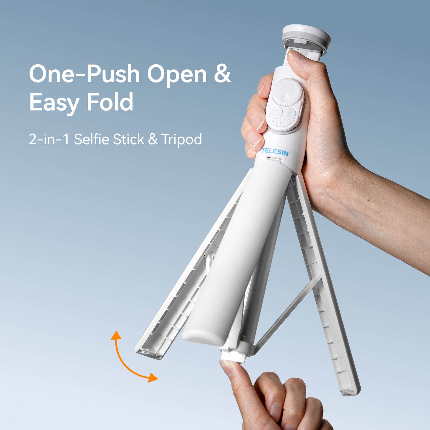 Telesin P1-TSS-001 Selfiestick Stativ - Weiß