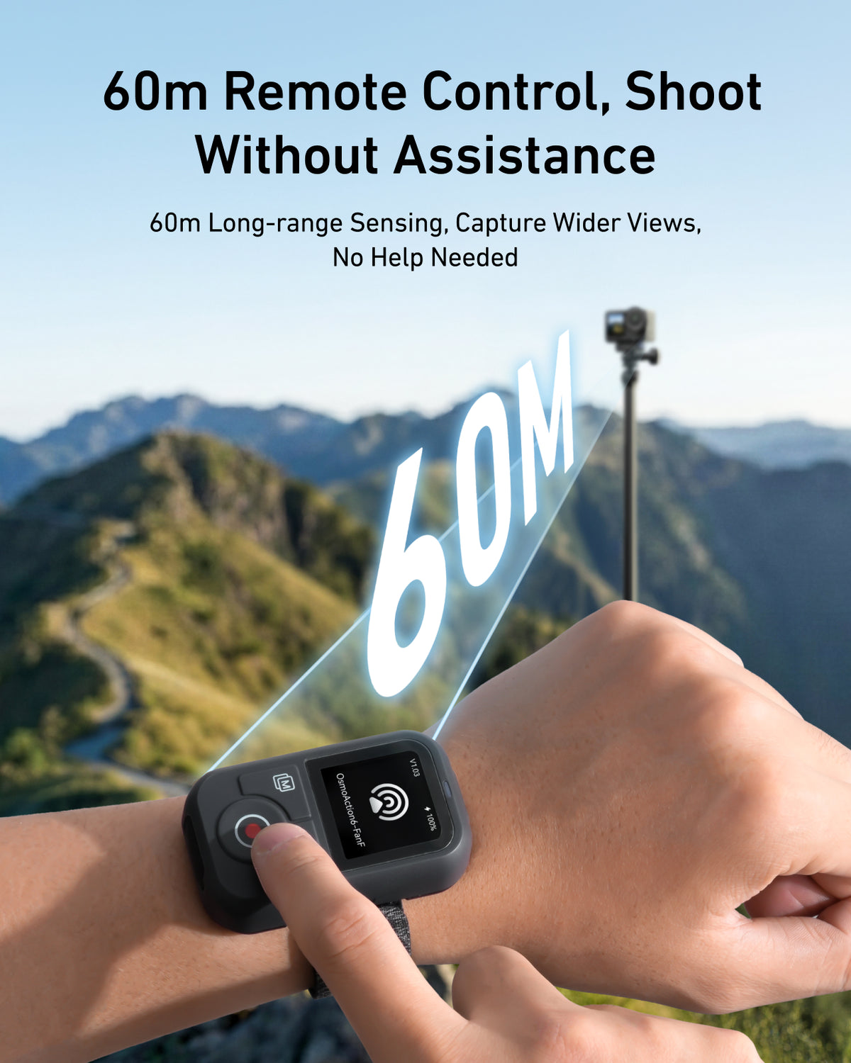 Telesin T13 Bluetooth-Fernbedienung für DJD Osmo Action – Wasserdicht