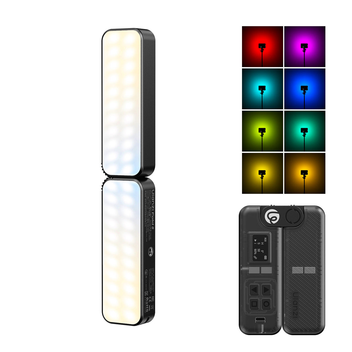 Ulanzi FOLD8 faltbare Taschenlampe RGB