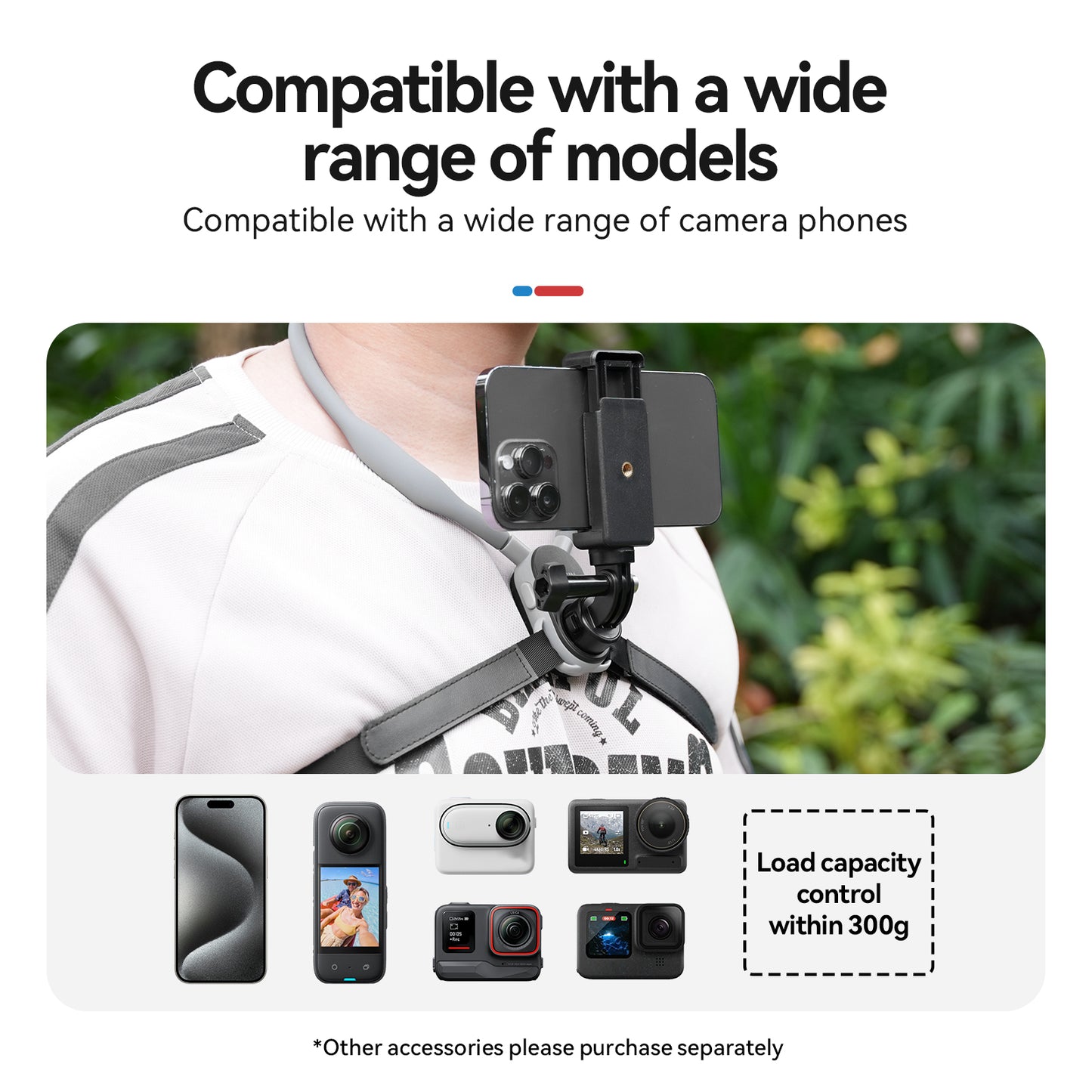 Telesin Halsbandhalterung mit Schnellverschluss für GoPro/Actioncam