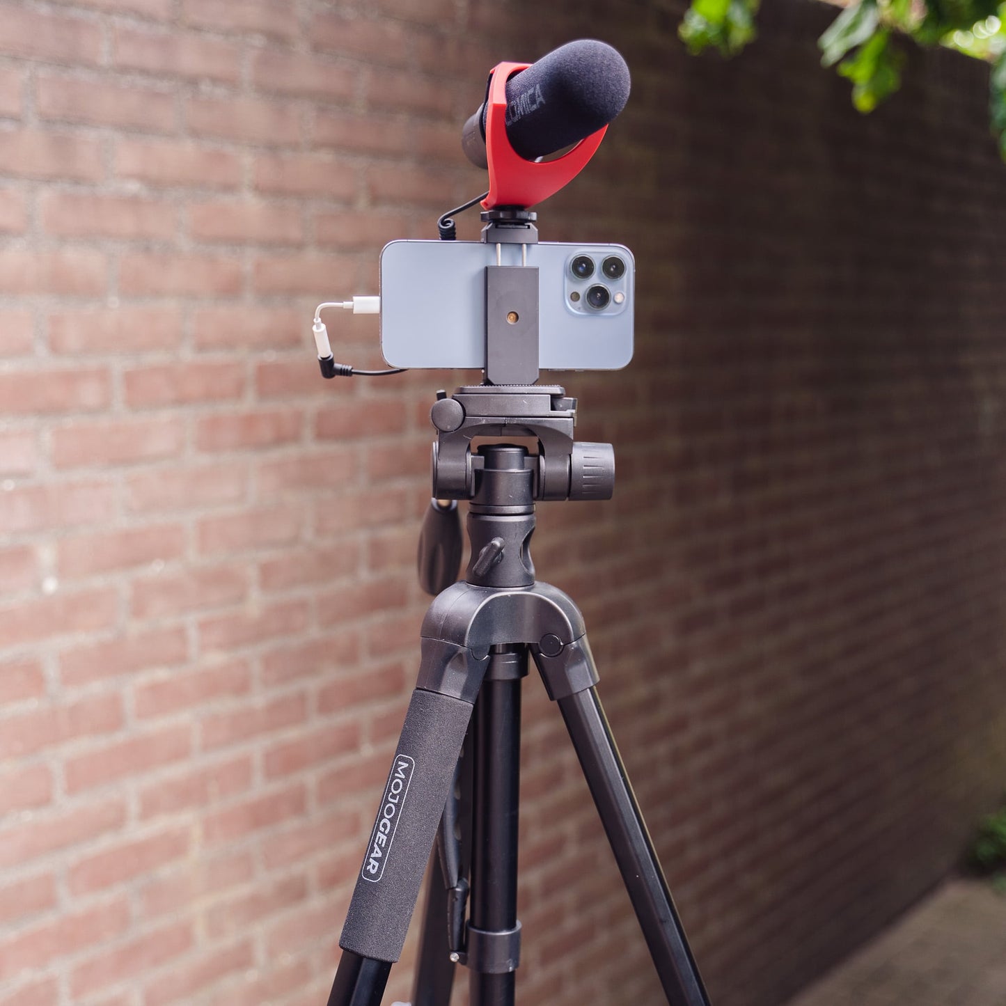 MOJOGEAR 179 cm 3-in-1-Kamera- und Telefonstativ: Dreibein, Einbeinstativ und horizontaler Arm