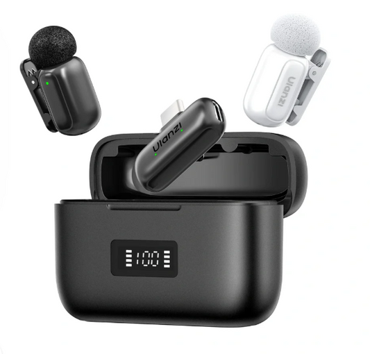 Ulanzi A200 Mini Mic draadloze microfoon USB-C - Zwart/Wit - Draadloze microfoons