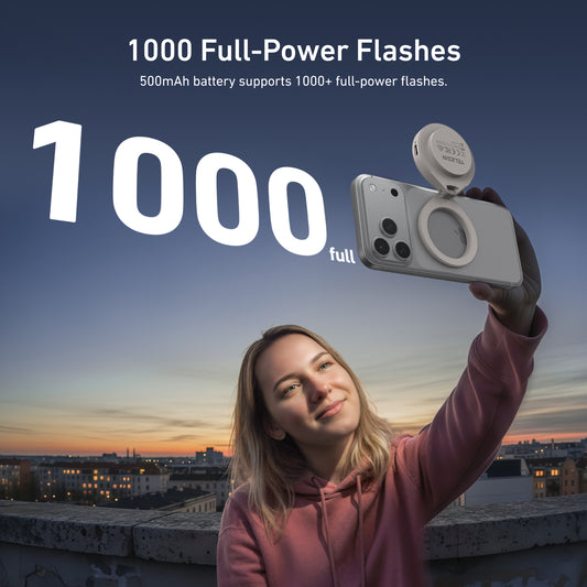 Telesin magnetische flitser & ringlamp voor smartphone met MagSafe - Wit - Ringlampen