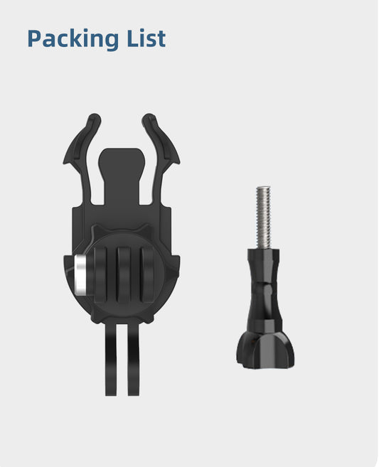 Telesin 360° draaibare backpack strap mount voor action cam - GoPro Mounts