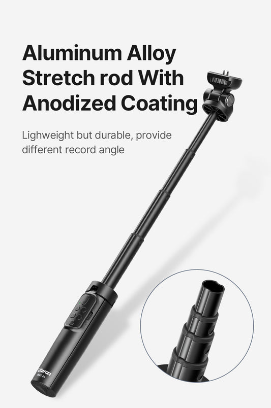 Ulanzi RMT-01 selfie stick statief met remote voor camera/smartphone - Selfiesticks