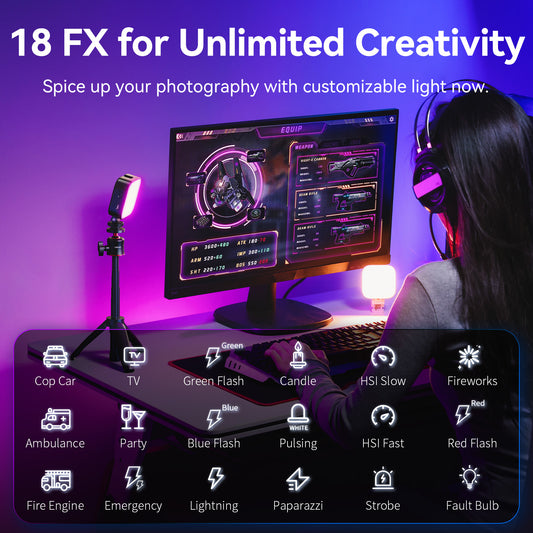 Ulanzi U60 RGB Videolamp - Cameralampen