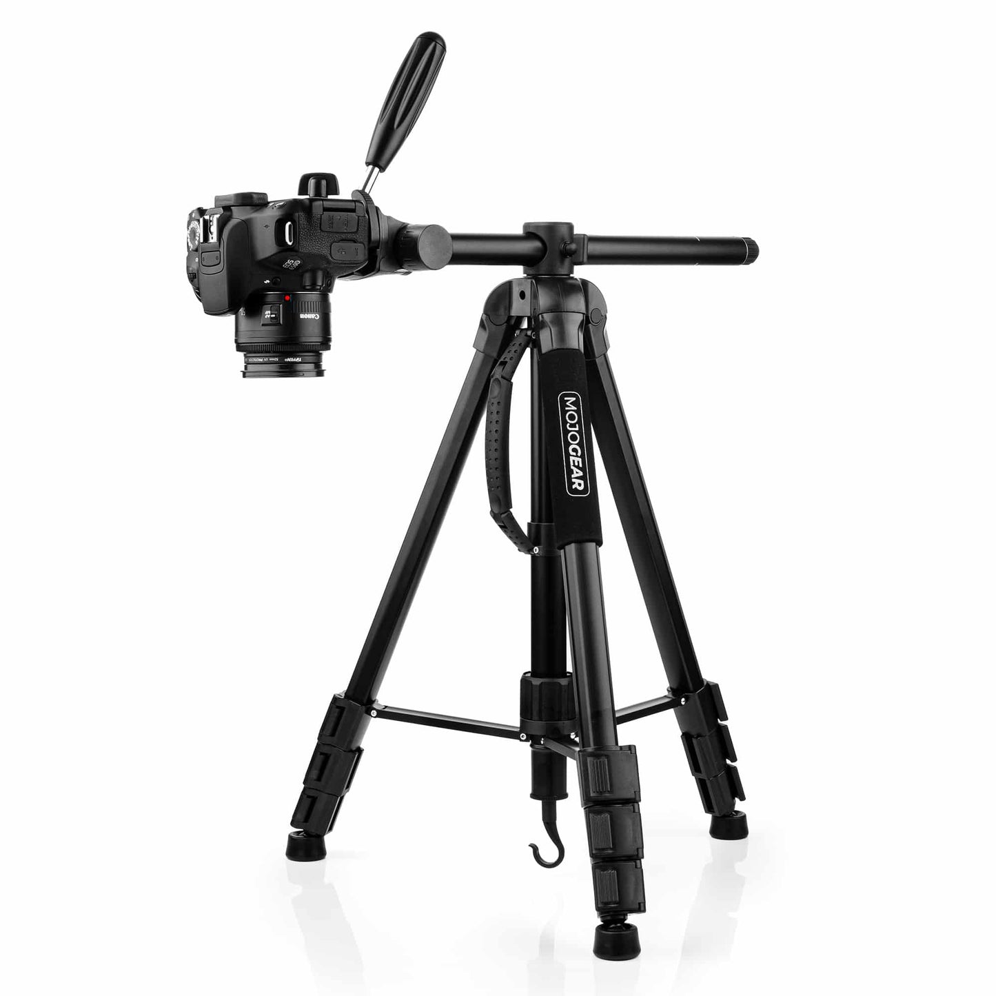 MOJOGEAR 179 cm 3-in-1-Kamera- und Telefonstativ: Dreibein, Einbeinstativ und horizontaler Arm