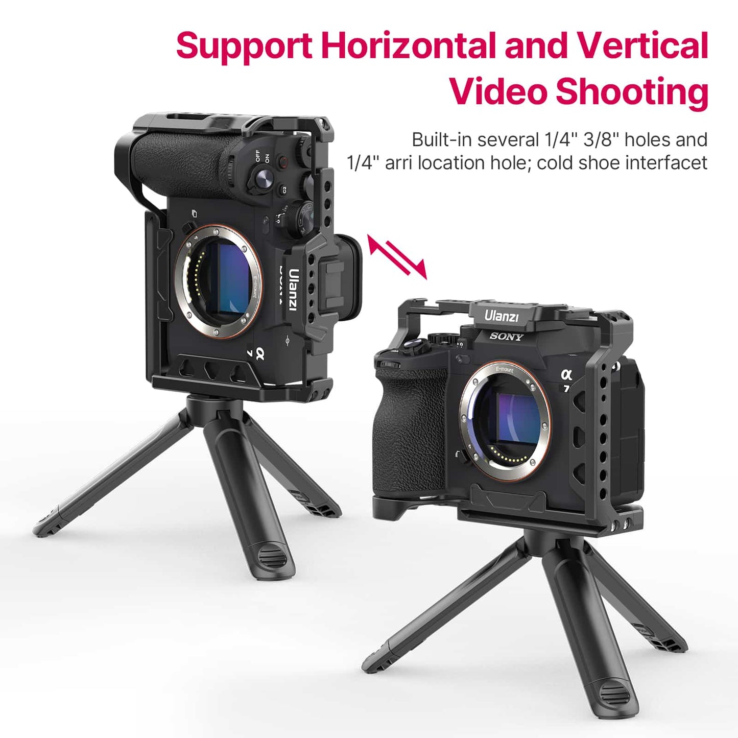 Ulanzi metalen cage voor Sony A7 III, A7 Mark IV en A7R III - Camera cages