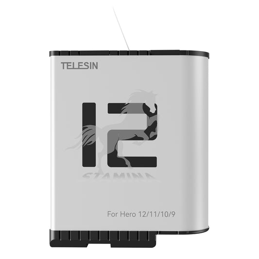 Telesin Stamina Wintersport Batterij voor GoPro 9 / 10 / 11 / 12 - 1750 mAh - GoPro-accessoires