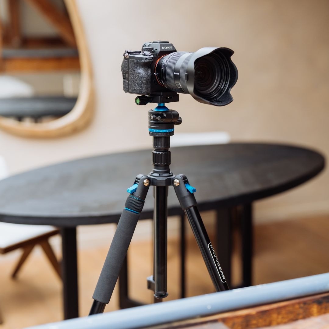 MOJOGEAR Swift Fotostativ 175 cm mit Einbeinstativ für Kamera und Smartphone