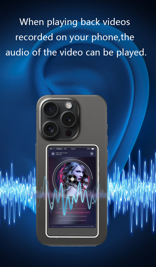 MOJOGEAR VS3 Selfie Vlog Monitor draadloos + bedraad - Zwart -