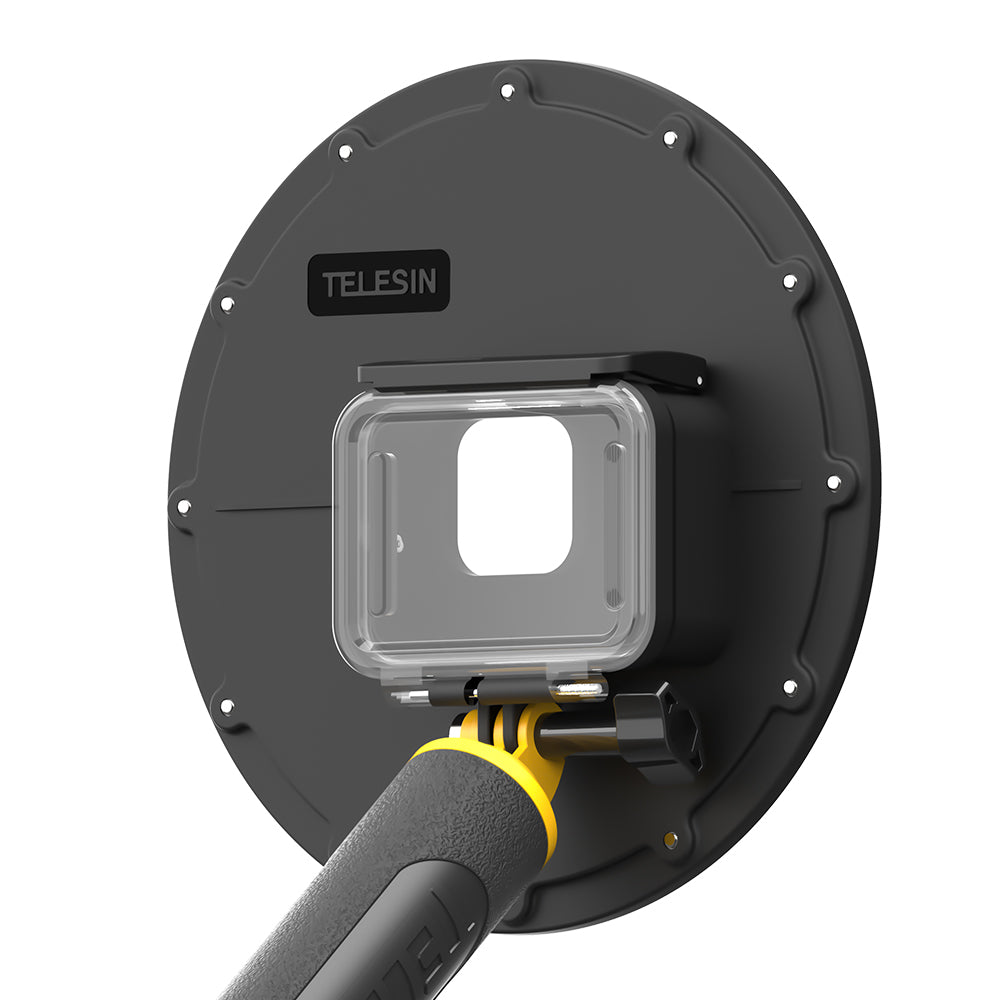 Telesin Waterdichte Dome behuizing voor GoPro Hero 9,10,11 en 12 - GoPro Onderwater-accessoires