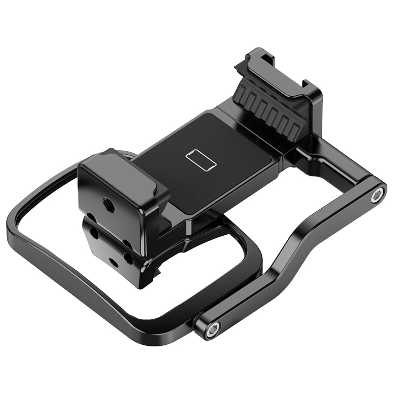 Ulanzi ST-30 Telefoonhouder voor statief met selfie/vlog spiegel - Metaal - Telefoonhouders