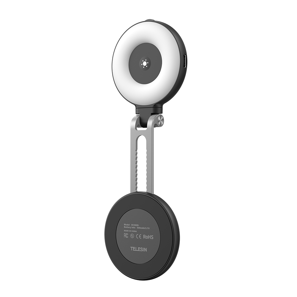 Telesin C03 MagSafe Selfie Light met spiegel – Zwart - Videoverlichting