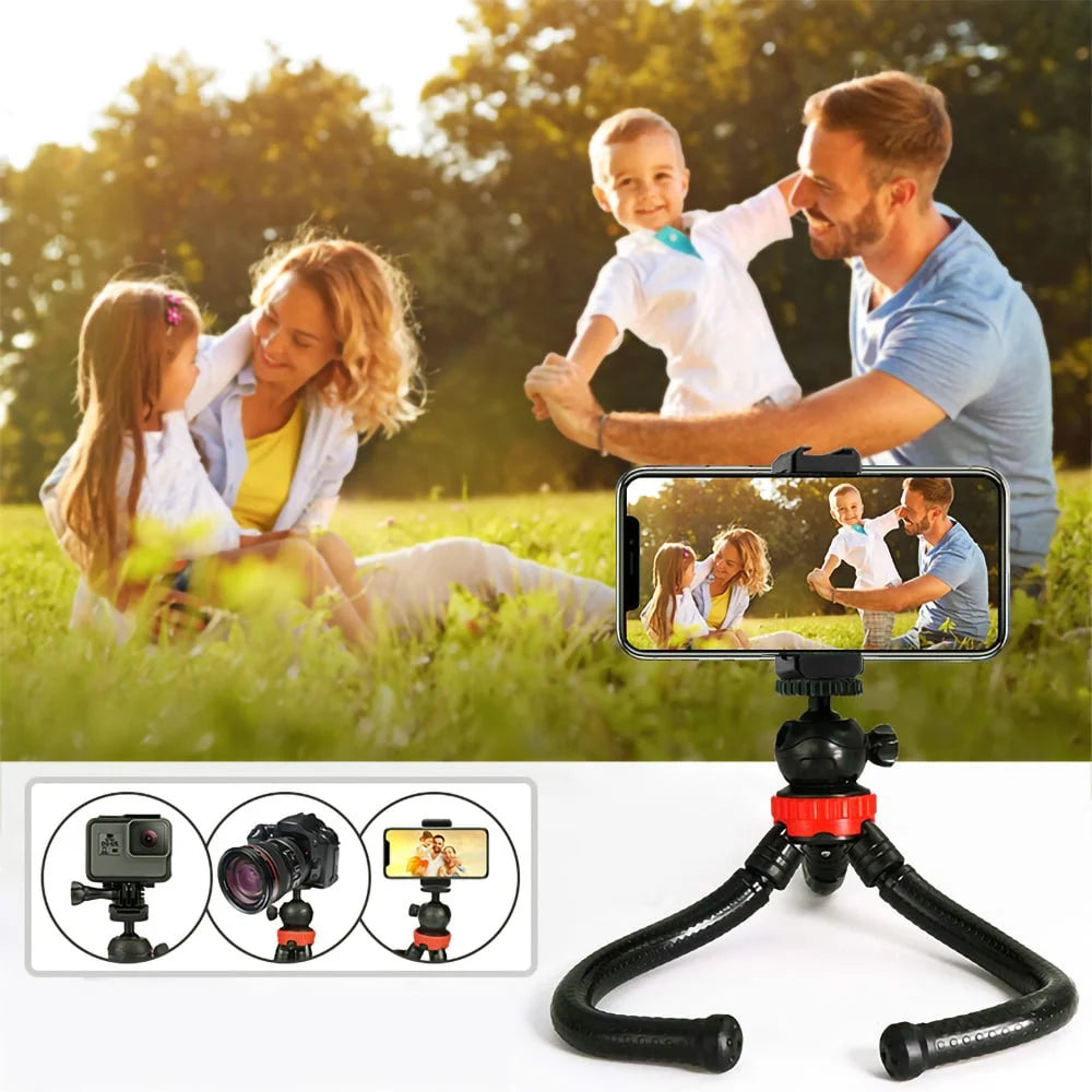 MOJOGEAR Flexibel statief XL met extra stevige poten - voor Smartphone en Camera - Flexibele statieven