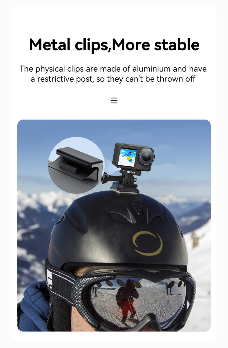 Telesin Magnetische Doppel-Klauenhalterung - DJI Osmo Action 3/4/5