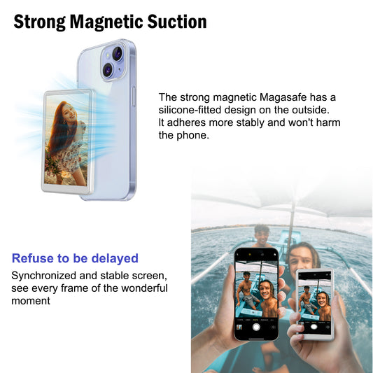 MOJOGEAR VS2 Selfie Vlog Monitor voor iPhone en Android - Wit - Overige producten