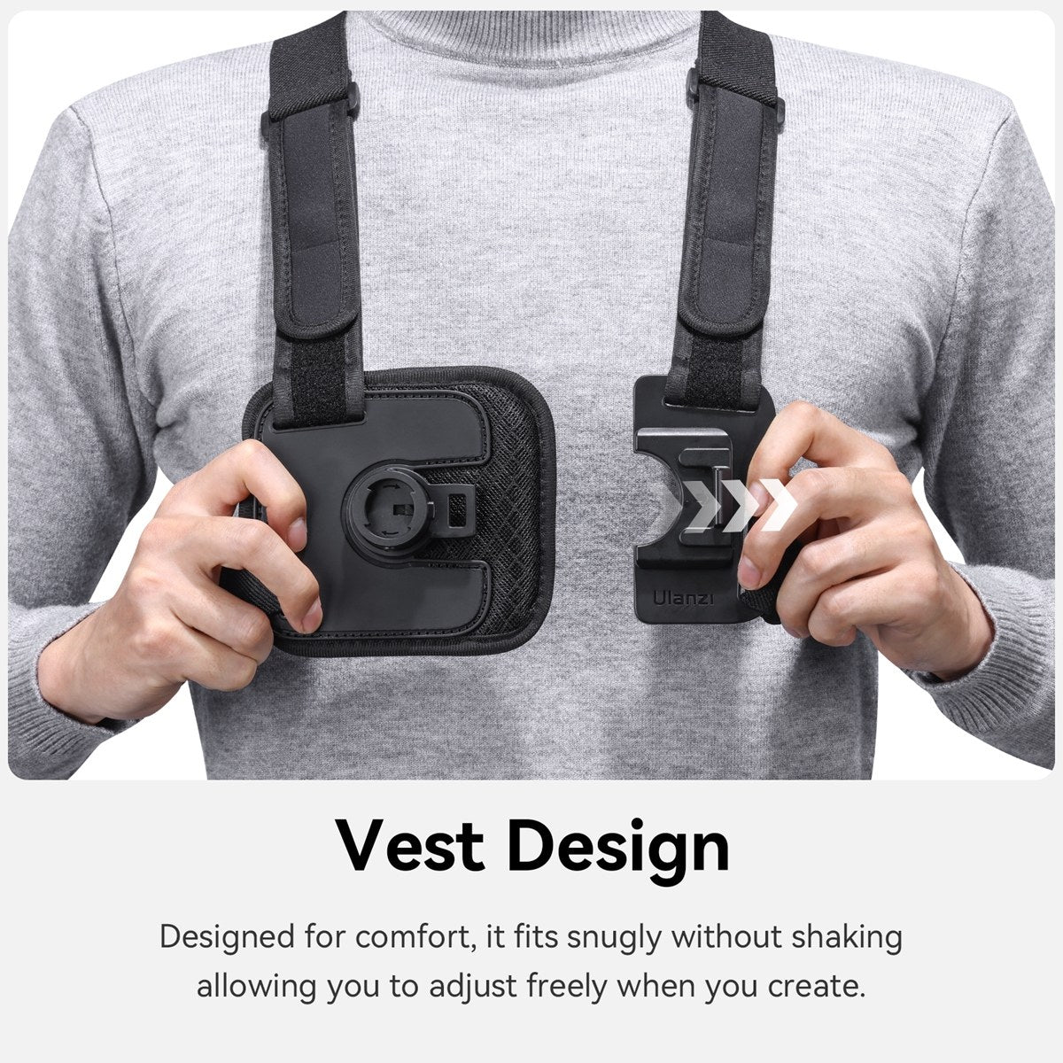 Ulanzi Go-Quick II Chest Mount - Schwarz