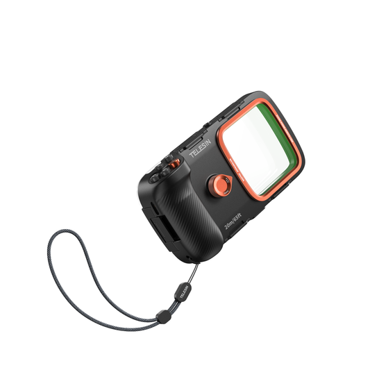 Telesin Smartphone-Tauchgehäuse mit Tasten und Vakuumpumpe