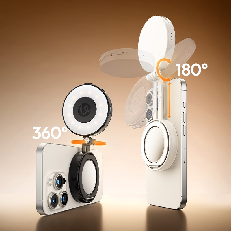 Ulanzi LM23 Smartphone Ring Light V2 met Magsafe - Wit - Videoverlichting