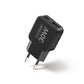 MOJOGEAR CHARGE+ 30 W ultraflaches USB-C-Ladegerät mit 2 USB/USB-C-Anschlüssen