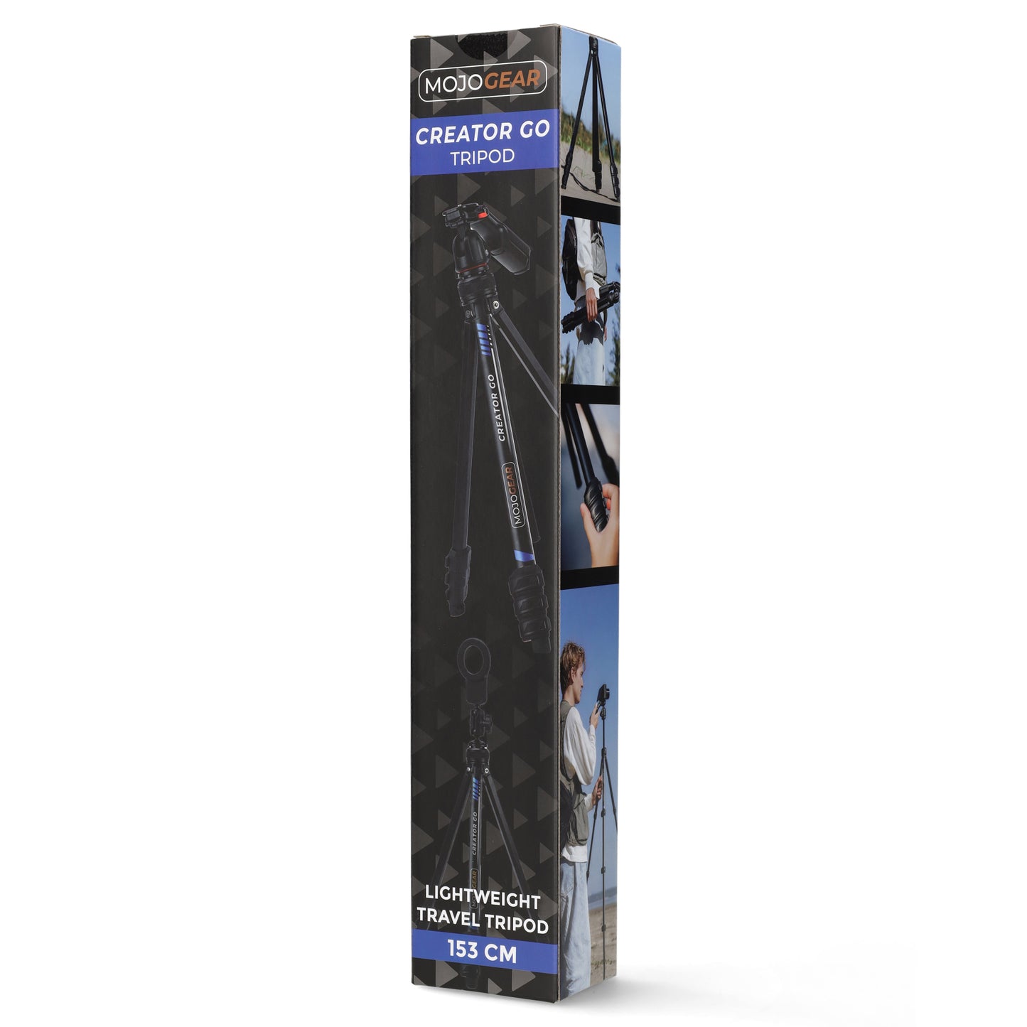 MOJOGEAR Creator GO Video - Lichtgewicht reisstatief 153 cm - Statieven en toebehoren