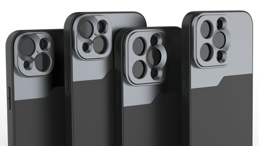 MOJOGEAR 17mm lens case voor iPhone 13 en 14 - Zwart/Grijs - iPhone 13 Pro Max - Overige producten