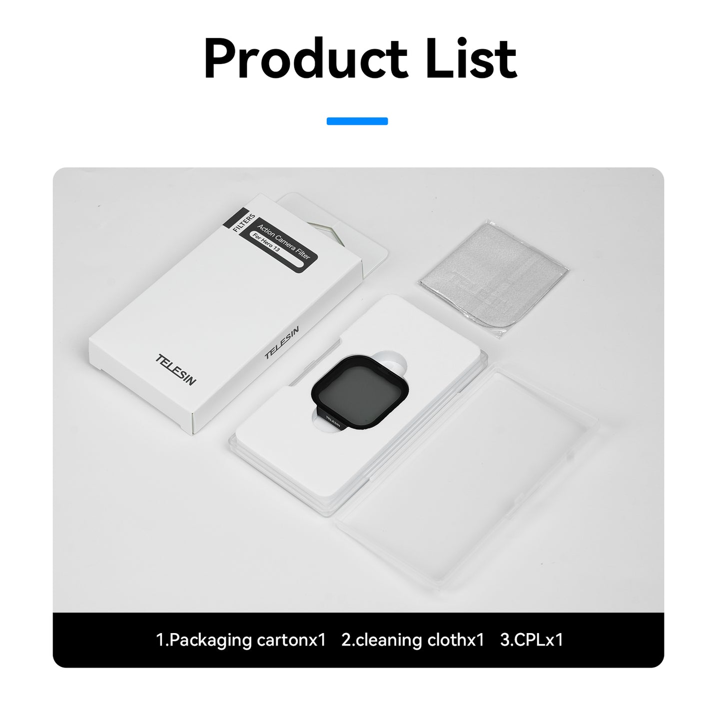 Telesin CPL Lens Filter voor GoPro Hero 13 - GoPro filters