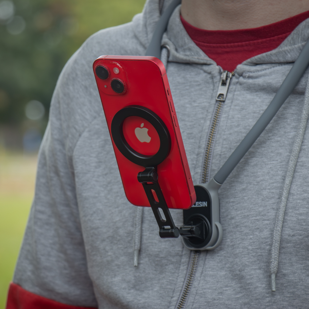 Telesin magnetische Halshalterung für Smartphone - Grau