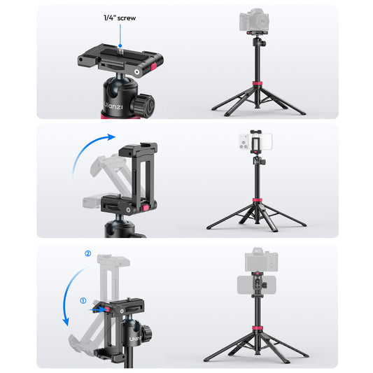 Ulanzi MT-44 B 2-in-1 Selfiestick Statief 150cm + remote - Selfiesticks