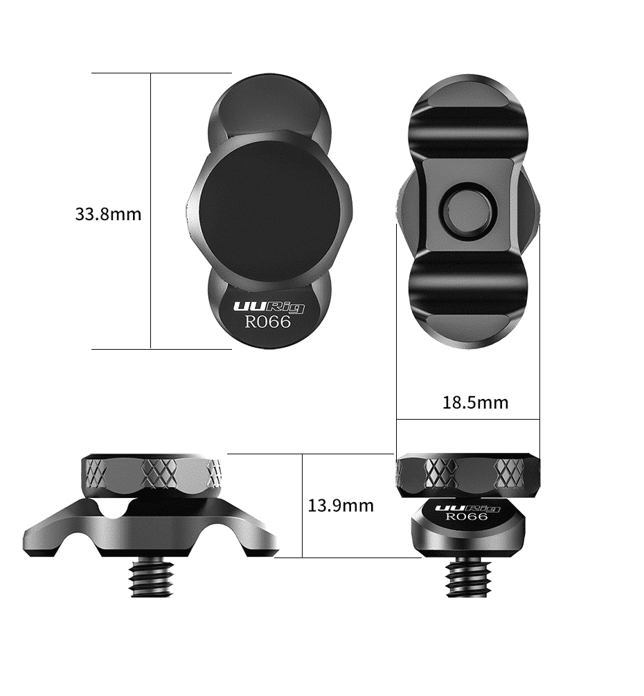 Ulanzi UURig R066 kabelklem universeel met 1/4"-schroef - Statiefaccessoires