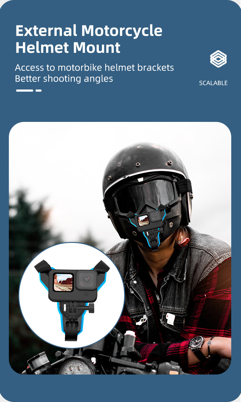 Telesin 360° draaibare backpack strap mount voor action cam - GoPro Mounts