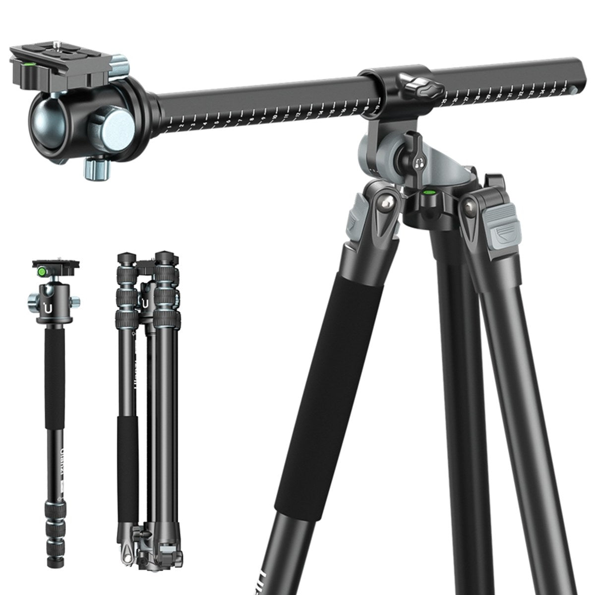Ulanzi MT-59 Premium-Stativ mit horizontalem/neigbarem Arm – 176 cm