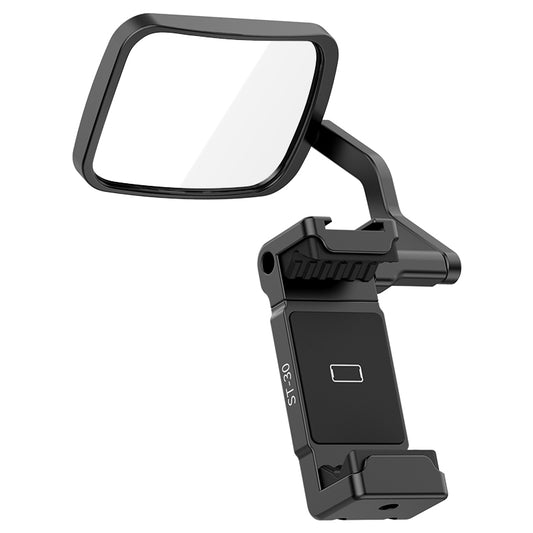 Ulanzi ST-30 Telefoonhouder voor statief met selfie/vlog spiegel - Metaal - Telefoonhouders