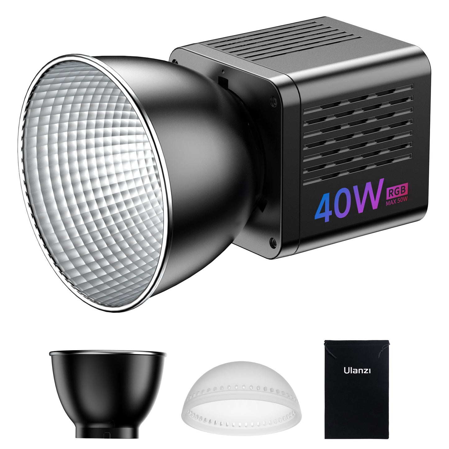 Ulanzi 40WRGB COB-Lampe RGB mit eingebautem Akku