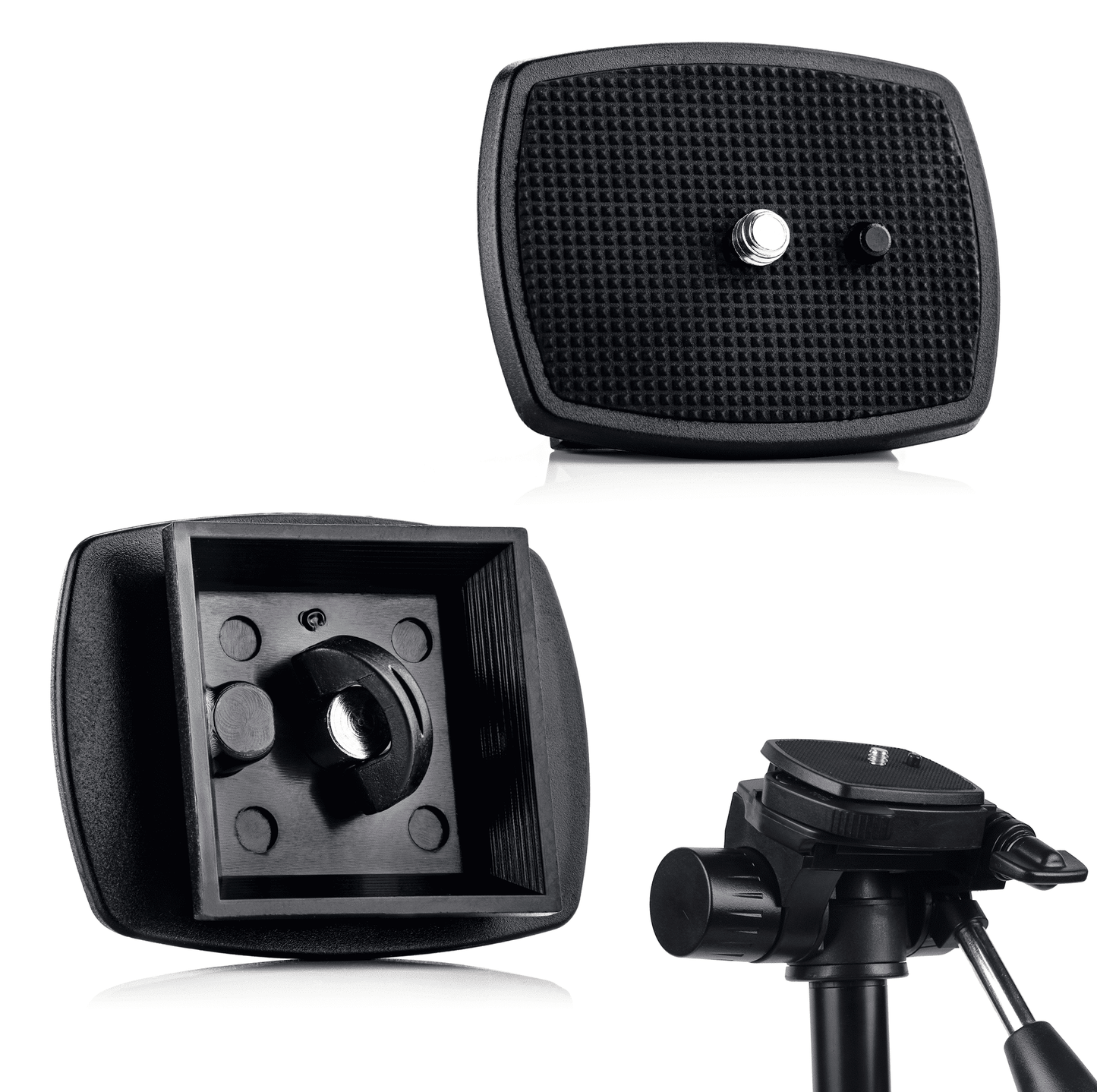 MOJOGEAR 179 cm 3-in-1-Kamera- und Telefonstativ: Dreibein, Einbeinstativ und horizontaler Arm