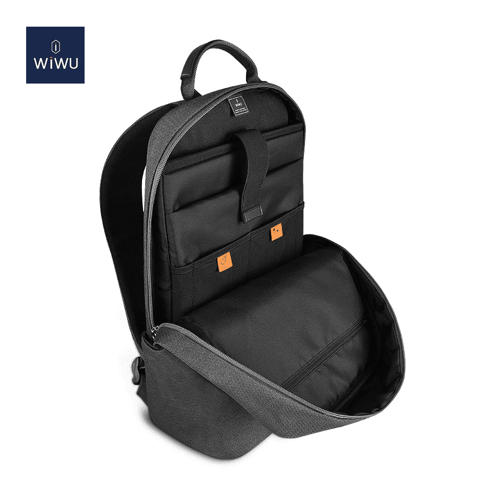 WiWu Pilot - Sac à dos pour ordinateur portable et accessoires - Noir - Rugzakken