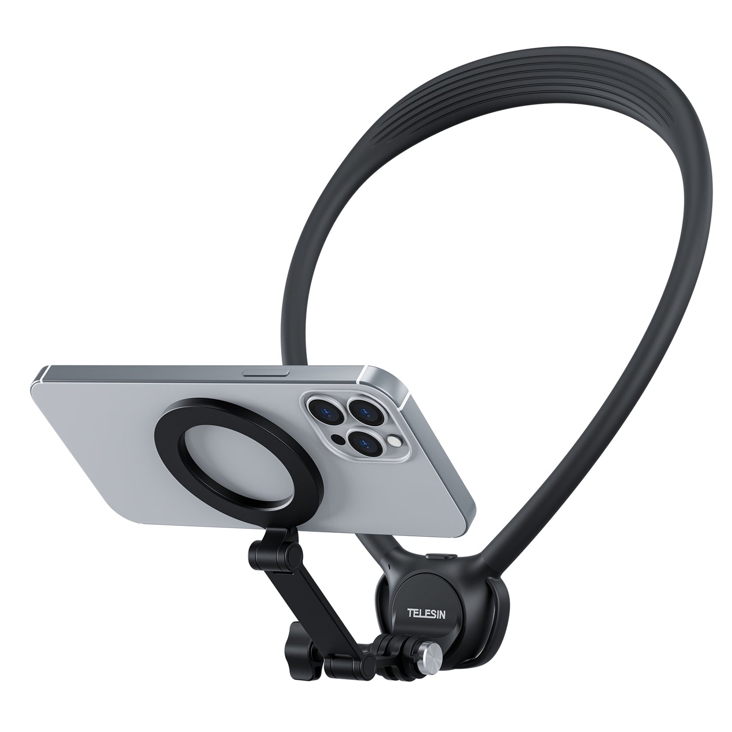 Telesin Nackenhalterung 360º Combo - GoPro & Smartphone - Schwarz