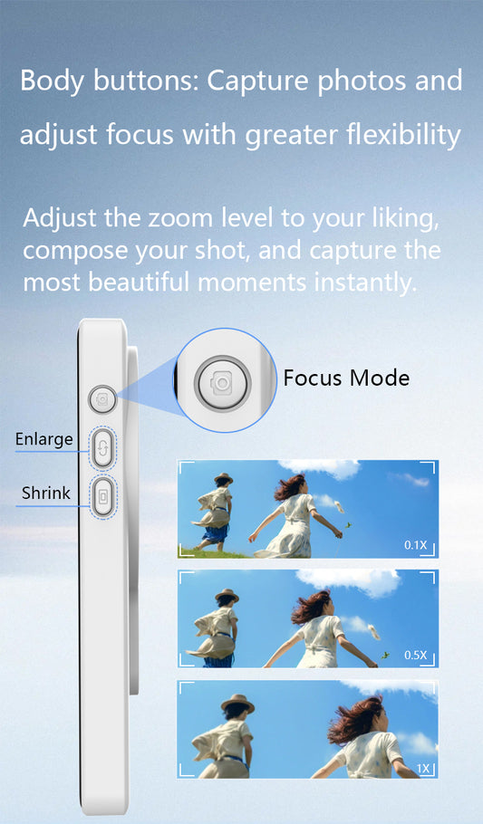 MOJOGEAR VS3 Selfie Vlog Monitor draadloos + bedraad - Wit -