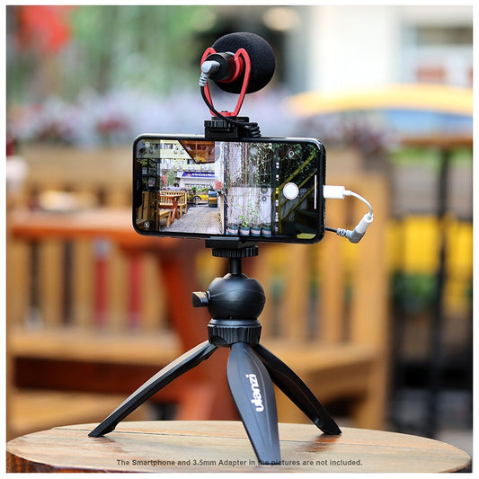 Ulanzi Smartphone vlog KIT: mini-statief, telefoonhouder & microfoon - Ministatieven